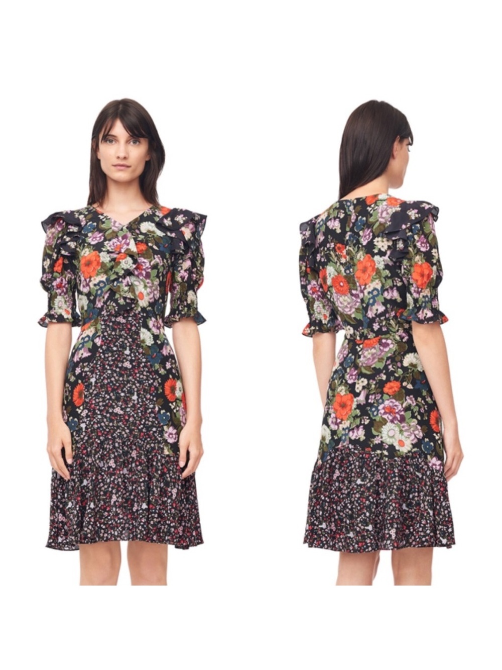 Rebecca Taylor Silk Floral Dress